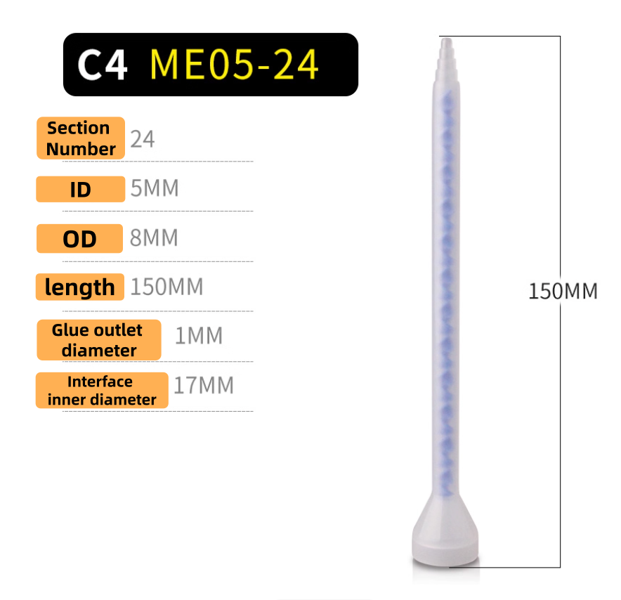 Free Shipping Resin Static Mixer MC MS Series Fluid Liquid Glue Dispense Mixing Nozzles Pipe For Pneumatic Valve