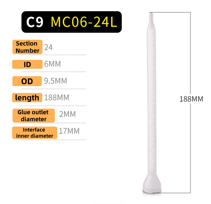 Free Shipping Resin Static Mixer MC MS Series Fluid Liquid Glue Dispense Mixing Nozzles Pipe For Pneumatic Valve