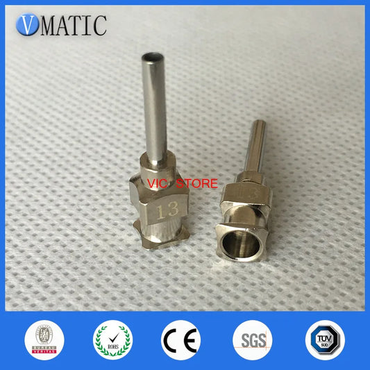 Free Shipping 12Pcs 0.5'' 13G Glue Dispensing Stainless Steel Needles 1/2 Inch
