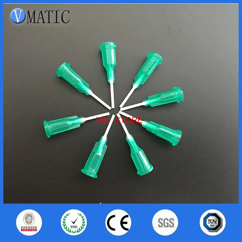 Free Shipping 100Pcs 18G 0.5'' Luer Lock Glue Dispensing Polypropylene Needle Tips 1/2 Inch
