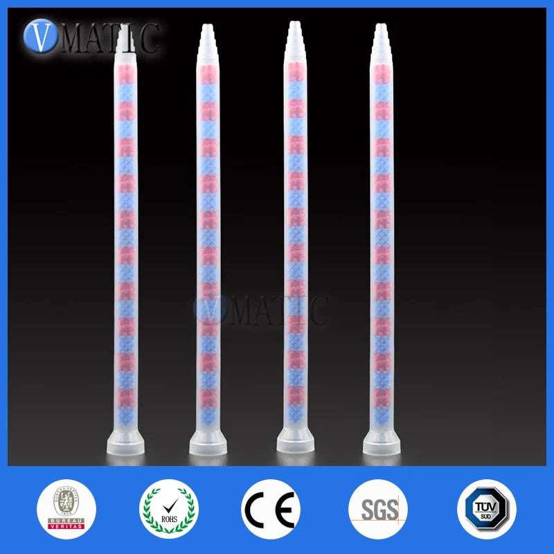 High Quality 10pcs GSM9-20 All Purpose Use Glue Dispensing Plastic Nozzle AB Adhesive Mix Tube Static Mixer
