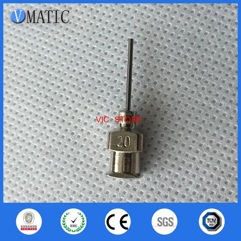 High Quality 1/2 Inch Tip Length 20G All Metal Blunt Stainless Steel Glue Dispensing Syringe Needles Tips 12Pcs