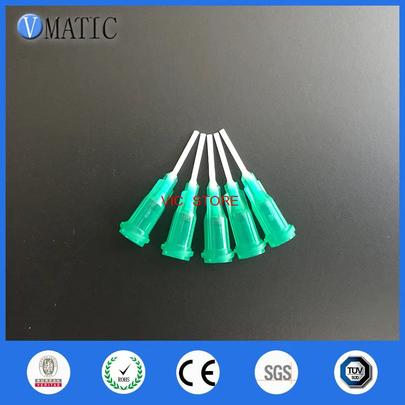 High Quality 100Pcs 18G 0.5'' Luer Lock Glue Dispensing Polypropylene Needle Tips 1/2 Inch