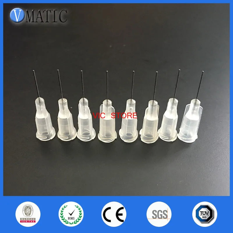 Free Shipping 27G Clear Color 0.5'' Tubing Length 100Pcs Precision S.S. Dispense Tip Plastic Syringe Needle 1/2 Inch