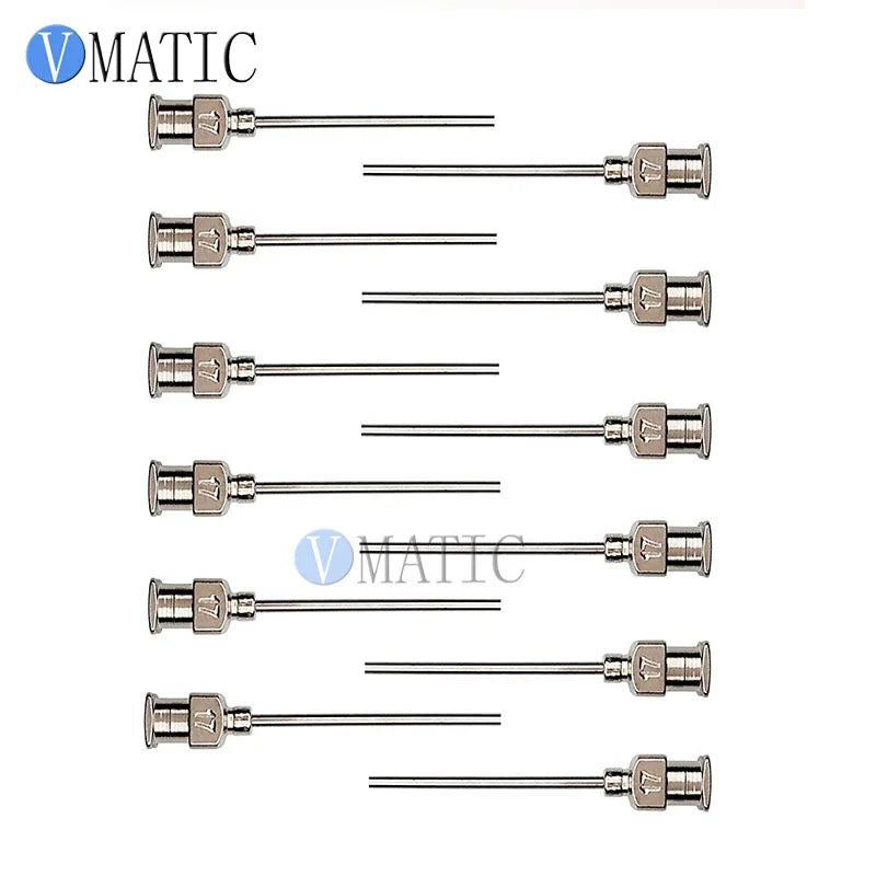 Free Shipping 12Pcs 1 Inch Tip Length 17G Metal Stainless Steel Liquid Dispenser Needles