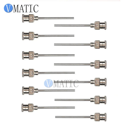 Free Shipping 12Pcs 1 Inch Tip Length 17G Metal Stainless Steel Liquid Dispenser Needles