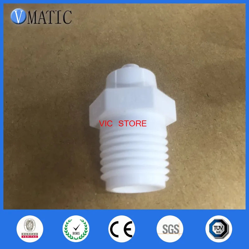 High Quality Male Luer Lock x 1/4'' Inch NPT Lure Connector White Polypropylene, 10Pcs/Pack