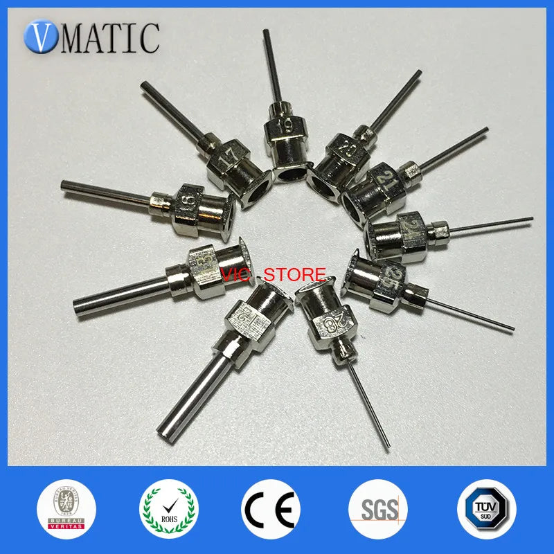 Free Shipping 10pcs 12G-26G Metal Belt Stainless Steel Needle Tips 1/2 Inch