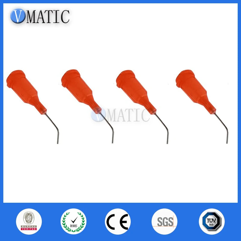 High Quality High Demand 25G Red 0.5'' 1/2 Inch Tubing 45 Degree Bend TE Premier Bent Dispensing Tips