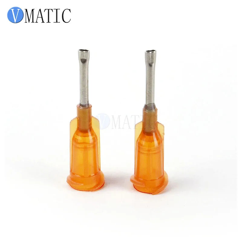 Free Shipping 100Pcs 15G Flat Dispensing Needle Tips 1/2 Inch