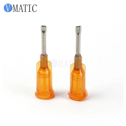 Free Shipping 100Pcs 15G Flat Dispensing Needle Tips 1/2 Inch