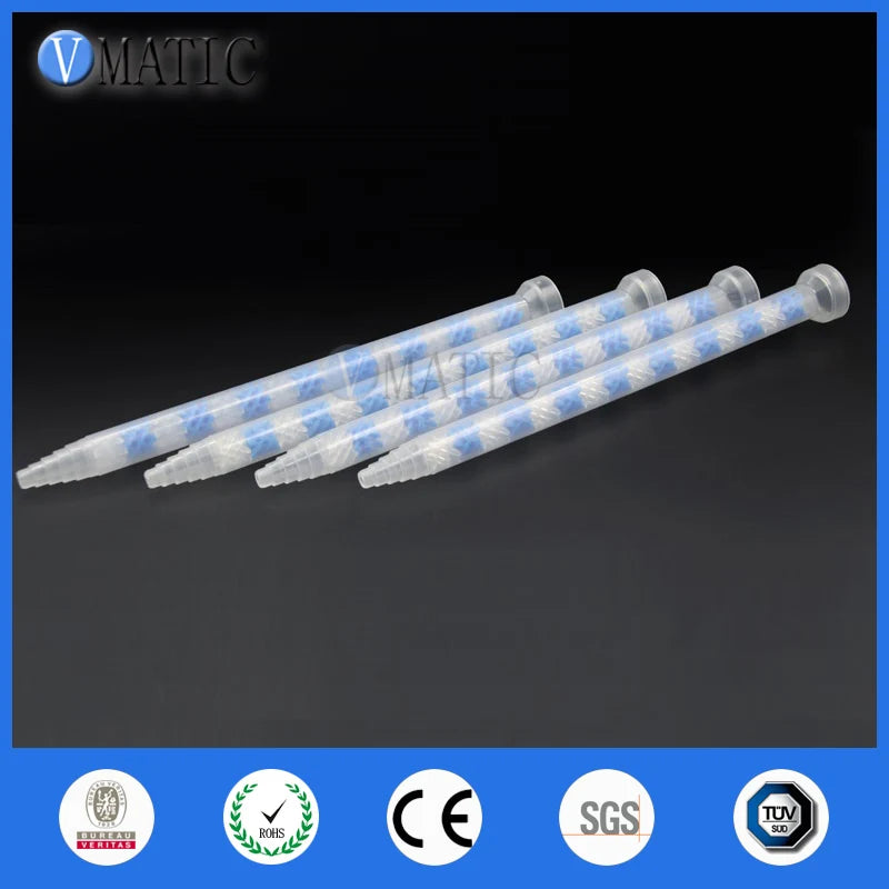 High Quality 10pcs GSM9-16 All Purpose Use Glue Dispensing Plastic Static Mixer Nozzle AB Adhesive Mix Tube