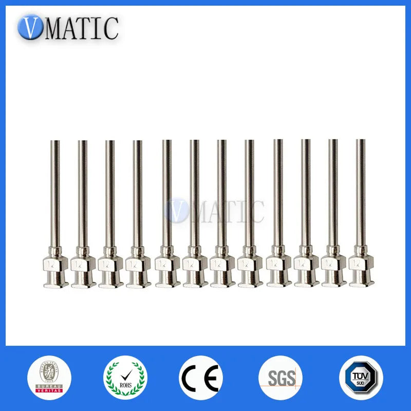 High Quality 12Pcs 1 Inch Tip Length 12G Blunt Stainless Steel Dispensing Needles Syringe Needle Tips Glue Dispenser Needle