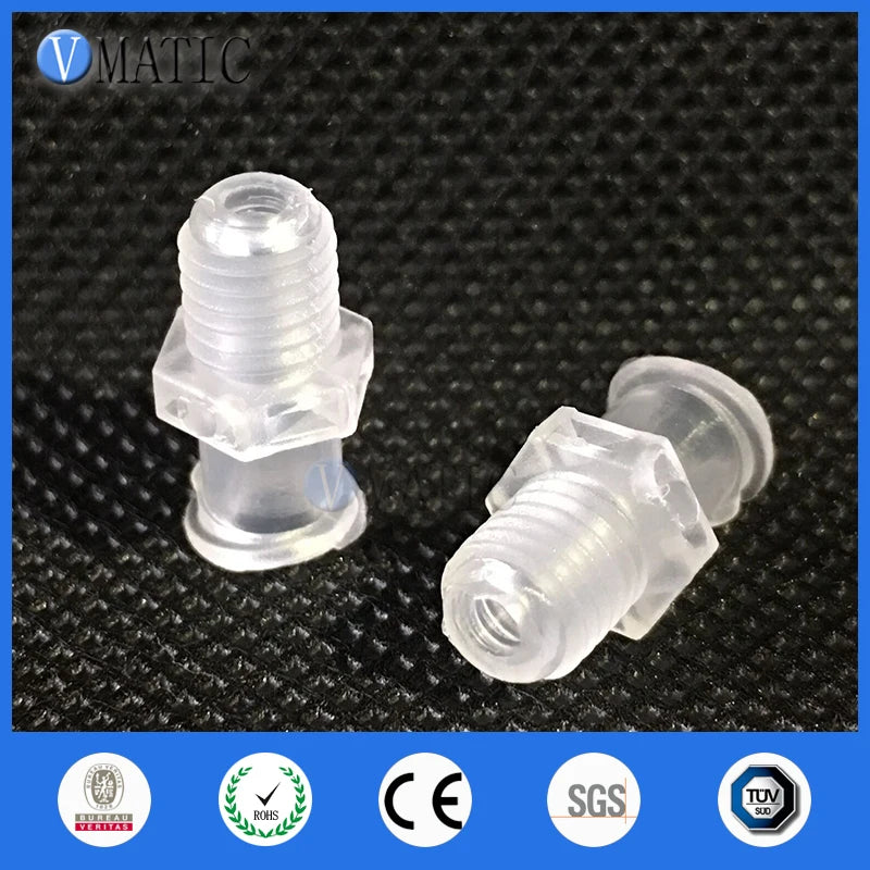 High Quality 100Pcs Female Luer Tapered Syringe Fitting Connector (Polyprop) Luer Lock Tapered Connector 1/4 Inch Screw
