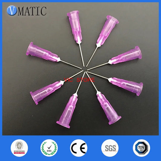 Free Shipping 100pcs 24G 0.5'' 1/2 Inch Syringe Glue / Liquid Dispensing Needle Tips