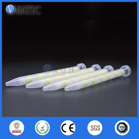 High Quality 10pcs GSM9-12 Universal Mixing Tube Glue Dispense Static Mixer Nozzle AB Mix Tubes