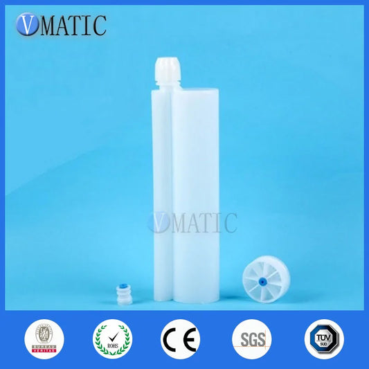 Free Shipping High Recommendation Quality 345ml/Cc 10:1 AB Glue Dispensing Plastic Cartridge With Piston