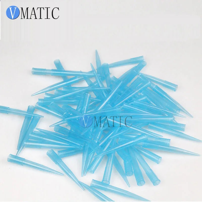 Free Shipping Light Blue Big Size TT Tapered Dispensing Needle 70mm Length 100Pcs Plastic Needles