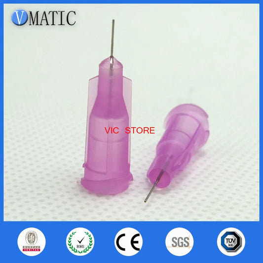 Free Shipping Non Sterilized 100Pcs 30G 1/4'' Dispensing Glue Needle Tip 1/4 Inch