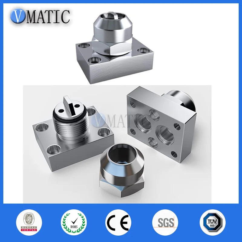 AB Glue Adhesive Mixing Ratio 1:1 Dispensing Pneumatic Valve Head Adapter Static Mixer Tee Connector Fitting Adapter