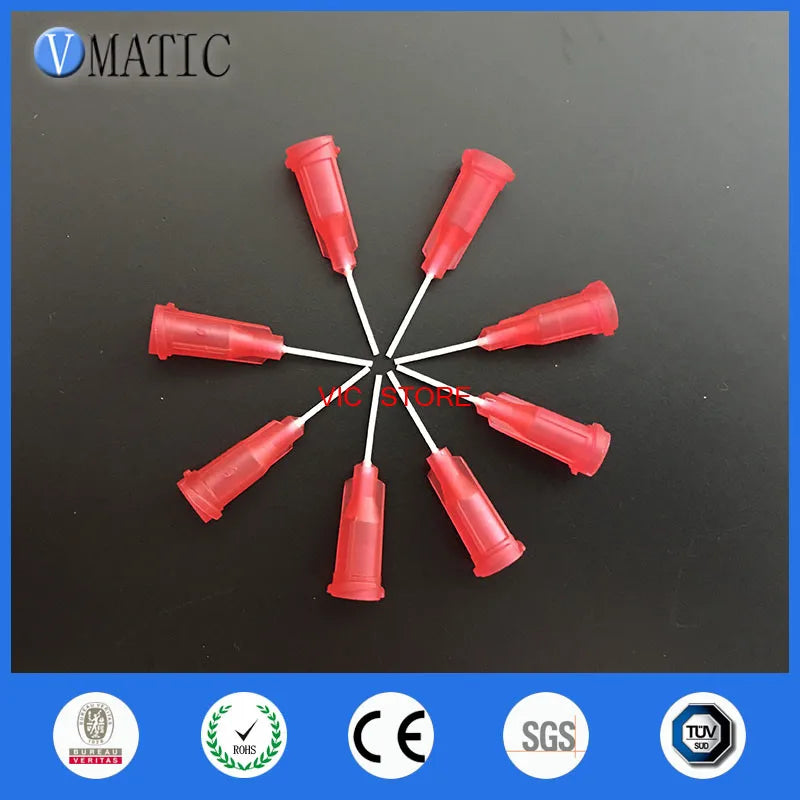 Free Shipping 100pcs 1/2" 25G PP Flexibility Needle Tips 1/2 Inch