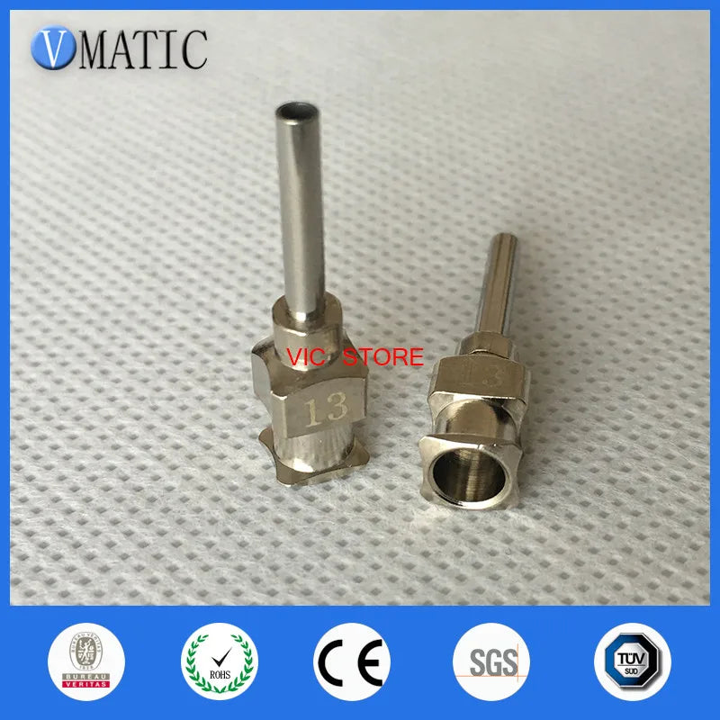 High Quality 12Pcs 0.5'' 13G Glue Dispensing Stainless Steel Needles 1/2 Inch