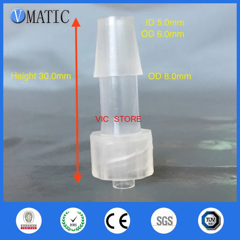 Free Shipping 10 Pcs 1/4 Inch Male Plastic Hose Fitting Barb Thread Copper Connector Joint Coupler Adapter