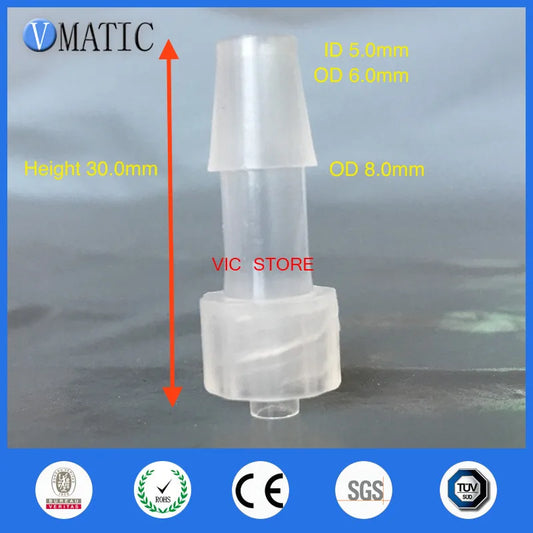 Free Shipping 10 Pcs 1/4 Inch Male Plastic Hose Fitting Barb Thread Copper Connector Joint Coupler Adapter