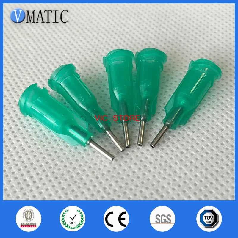High Quality 100Pcs/Lot 18G 1/4'' Inch Stainless Steel Tip Dispensing Screw Needles Syringe Needle Tips