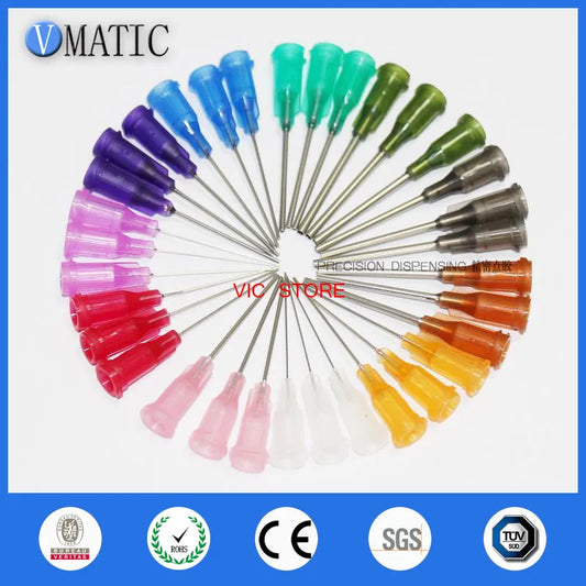 Free Shipping Non-Sterilized Wholesale 1000Pcs 1 Inch Tube Length Precision Blunt S.S. Dispensing Needle Tips 14G-27G
