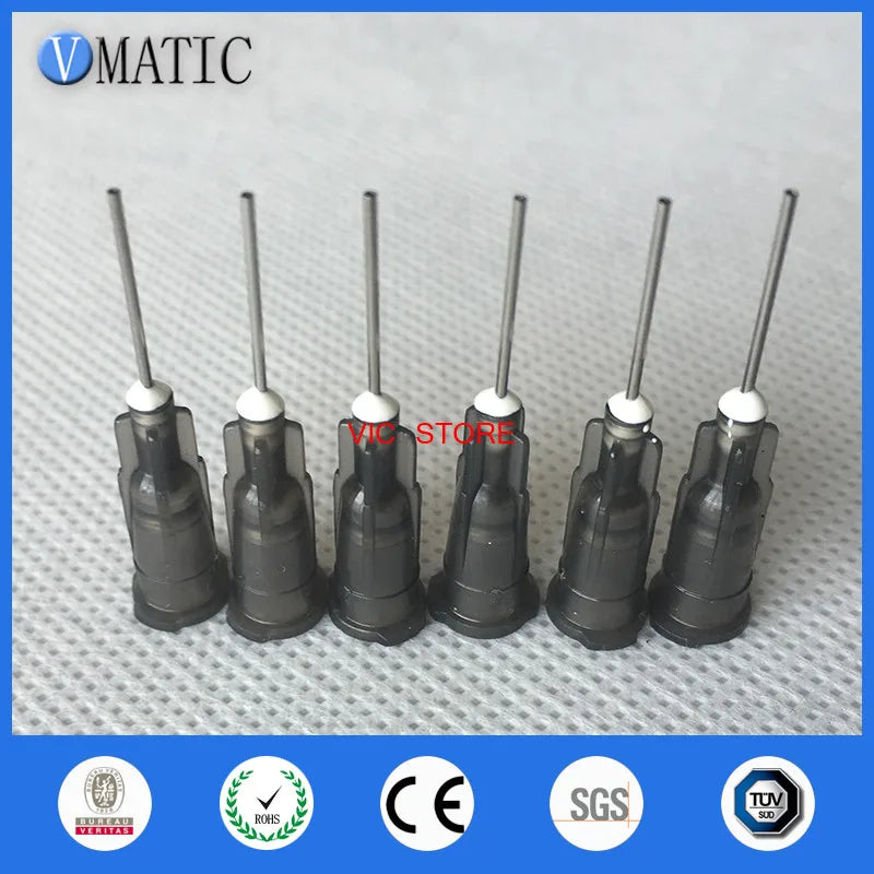 Free Shipping 22G High Quality Pinhead Dispensing Machine Syringe Needle Metal Pinhead Glue Dispensing Needle Tip 1/2 Inch