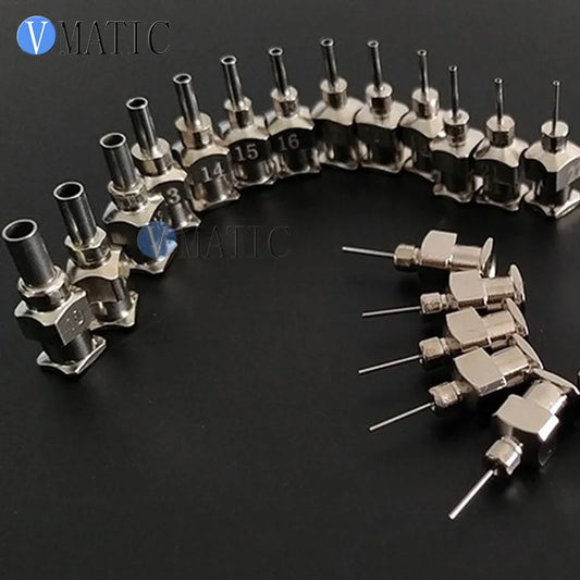 High Quality Precision Metal Blunt Stainless Steel Tip 12pcs Liquid Dispensing Glue Syringe Dispenser Needle 1/4 Inch