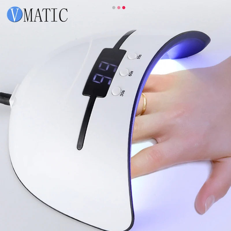 High Quality 36W UV LED Nail Lamp Dryer for Gel Polish, Gustala Gel Nail Lamps Dual Light Source LEDs, 3 Timer Setting
