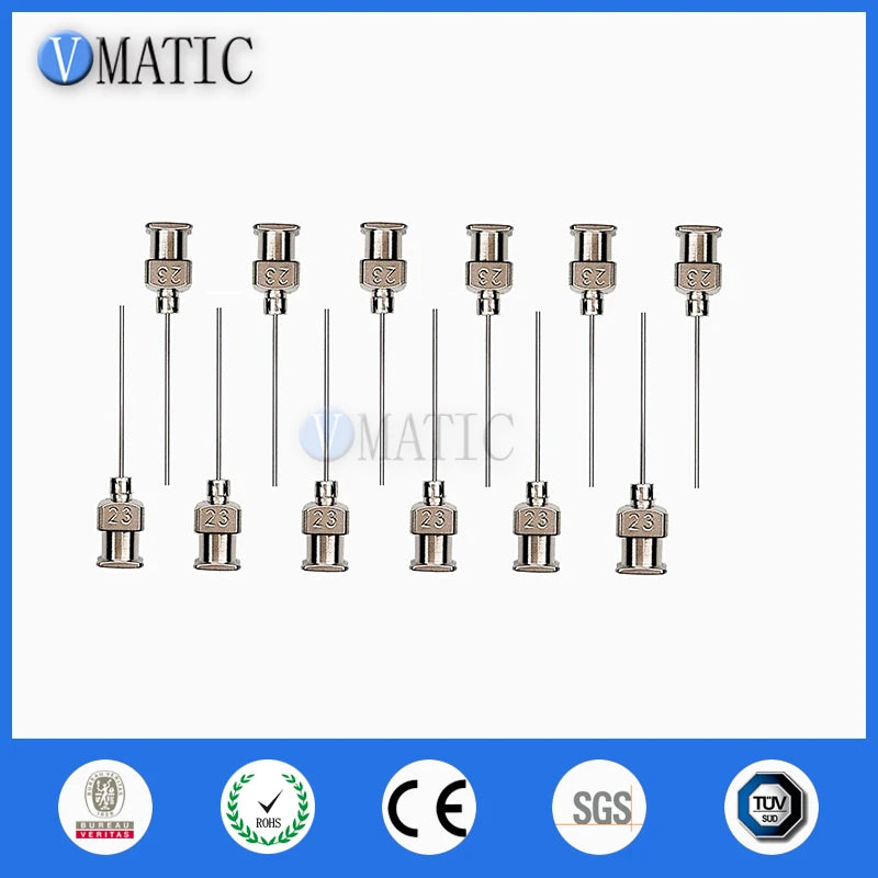 Free Shipping Liquid Dispenser Needle 1 Inch Tip Length 23G Blunt Stainless Steel Glue Dispenser Needles Tips 12Pcs/Box