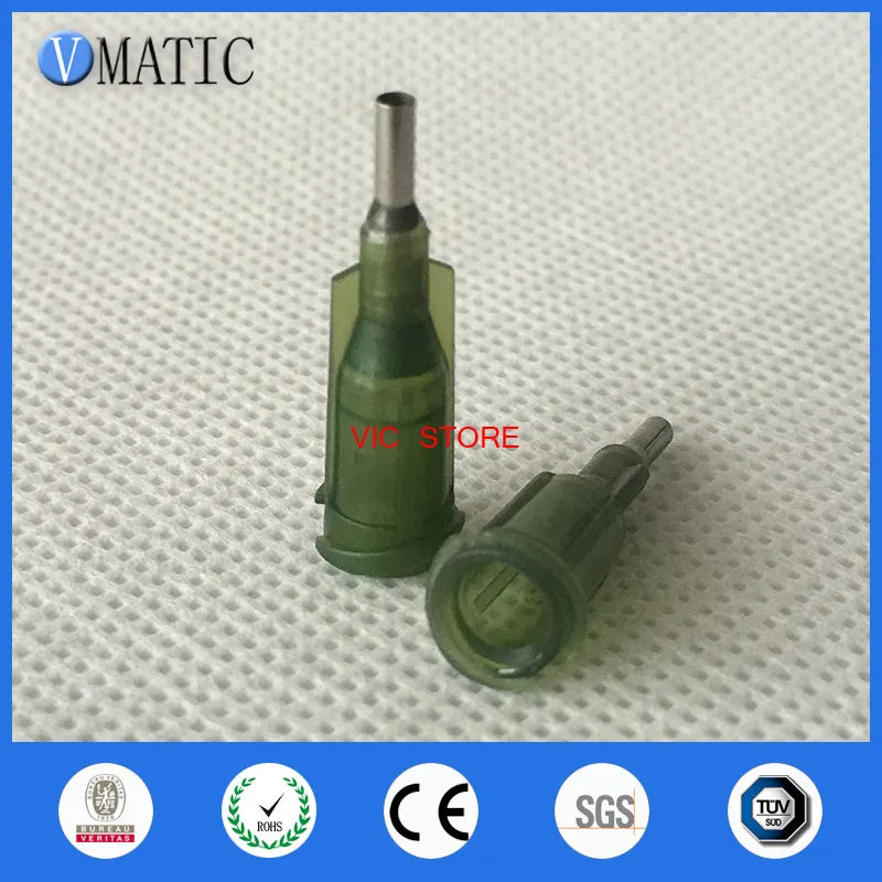 Free Shipping 100 Pcs 14G 0.25'' Stainless Steel Tip Glue Liquid Fluid Dispensing Syringe Needle 1/4 Inch
