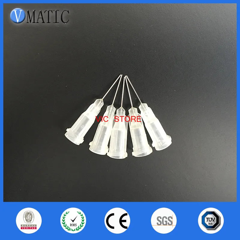 Free Shipping 27G Clear Color 0.5'' Tubing Length 100Pcs Precision S.S. Dispense Tip Plastic Syringe Needle 1/2 Inch