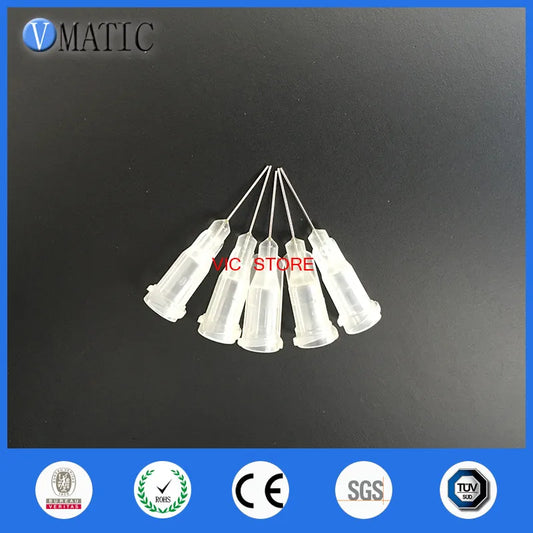 Free Shipping 27G Clear Color 0.5'' Tubing Length 100Pcs Precision S.S. Dispense Tip Plastic Syringe Needle 1/2 Inch