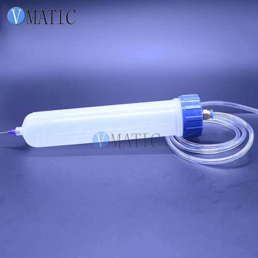 Free Shipping Quality Thickening Explosion-Proof 200cc/ml Helix Luer Lock Tip Dispenser Pneumatic Syringe Barrel With Adapter