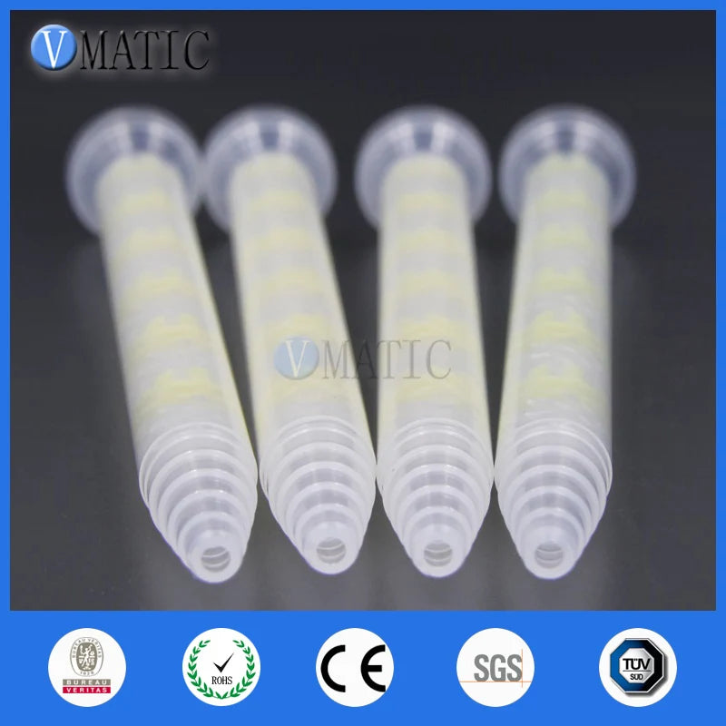 High Quality 10pcs GSM9-12 Universal Mixing Tube Glue Dispense Static Mixer Nozzle AB Mix Tubes