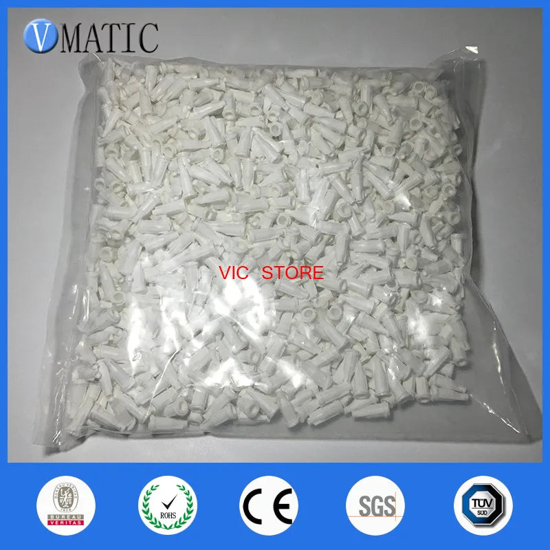 Free Shipping 1000Pcs All Purpose White Color Syringe Barrel Cap Stopper