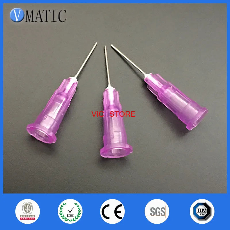 Free Shipping 100pcs 24G 0.5'' 1/2 Inch Syringe Glue / Liquid Dispensing Needle Tips