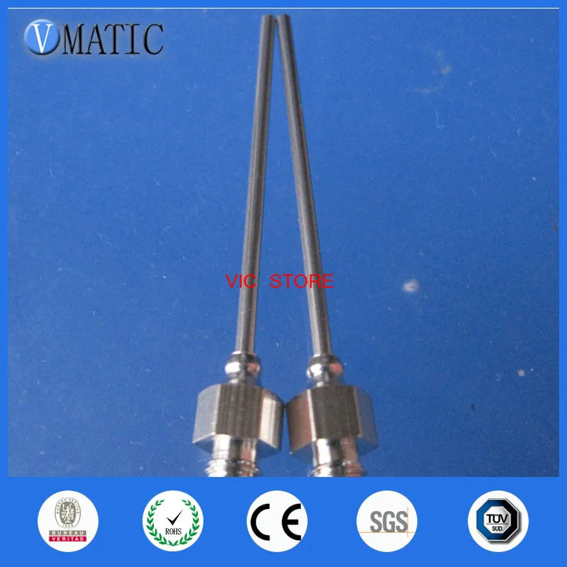 Free Shipping 2Pcs Quality OEM Special Screw Thread Metal Luer Lock Stainless Steel Dispensing Needles M3M4M5M6