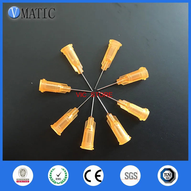 High Quality 100Pcs Quality Assurance 23G Orange Color 1/2'' Inch Tube Length Wholesale Luer Lock Blunt Tip Needle