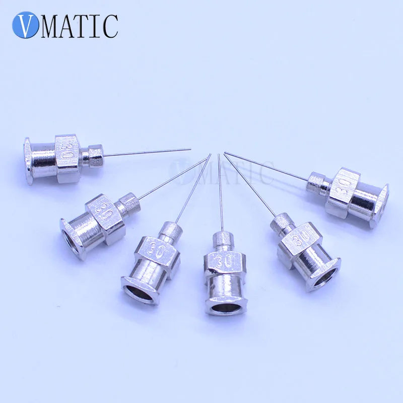 High Quality 12Pcs 0.5'' Tip Length 30G Stainless Steel Dispensing Needle Tip 1/2 Inch
