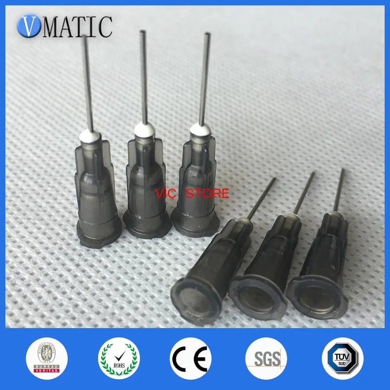 Free Shipping 22G High Quality Pinhead Dispensing Machine Syringe Needle Metal Pinhead Glue Dispensing Needle Tip 1/2 Inch