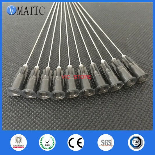 Free Shipping High Quality 22G Blunt Tip Needle 10cm Long Liquid Dispensing Adhesive Glue Ink Refilling 100mm Length