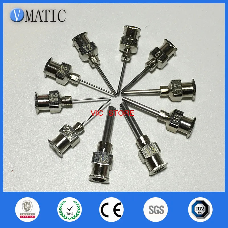 Free Shipping 10pcs 12G-26G Metal Belt Stainless Steel Needle Tips 1/2 Inch