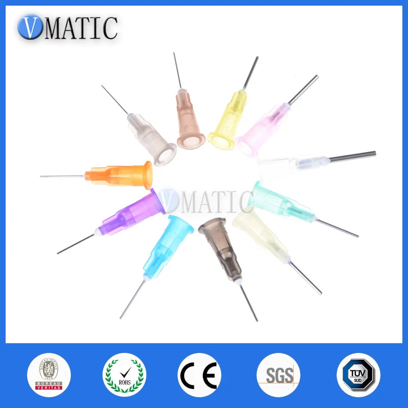 Free Shipping 100pcs 20Ga Yellow Dispensing Needle Tips Flux Soldering Paste Solder Paste Flux Needles 1/2 Inch Dia 0.62mm