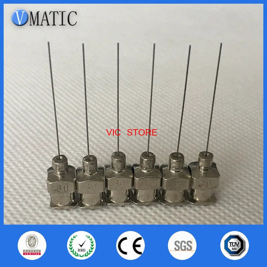 Free Shipping Non-Sterilized 12Pcs 1.5 Inch Tip Length 30G Micro Applicator Needle Tip 1-1/2 Inch