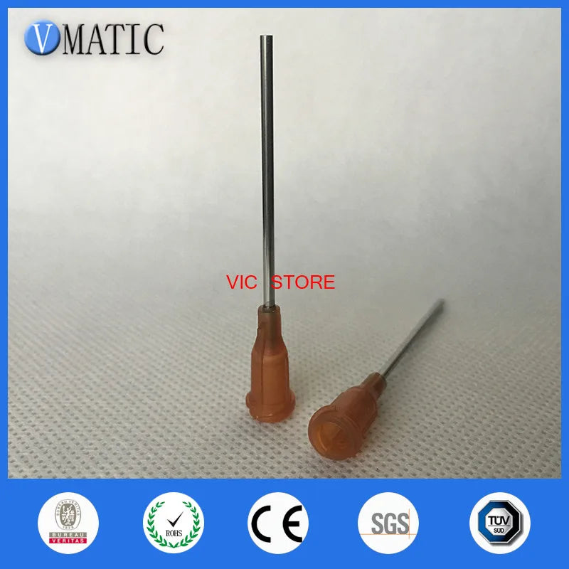 High Quality Glue Dispensing Needle 15G Stainless Steel Dispensing Needle 254mm (1") 100Pcs/Pack Dispense Needle 1 Inch